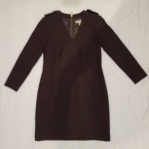 Burberry London brown dress with black shoulder straps US 6